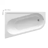 Ravak Chrome Ванна асимметричная левая 170x105, белая (CA31000000)