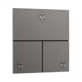 HANSGROHE ShowerSelect Comfort E Вентиль на 3 потребителя, матовый черный хром (15573340)