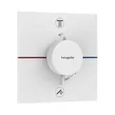 Термостат на 2 потребителя со встроенной защитной комбинацией EN 1717 Hansgrohe ShowerSelect Comfort E (цвет - белый матовый) 15578700