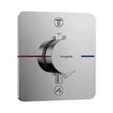 Термостат на 2 потребителя со встроенной защитной комбинацией EN 1717 Hansgrohe ShowerSelect Comfort Q (цвет - хром) 15586000