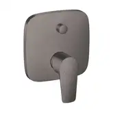 Смеситель для ванны, со встроенной защитной комбинацией Hansgrohe Talis E (цвет - шлифованный чёрный хром) 71474340