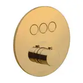 Термостат для душа Paffoni Compact Box (цвет - Honey gold / Медовое золото) (CPT019HG)