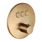 Термостат для душа Paffoni Compact Box (цвет - Honey gold spazzolato / Матовое медовое золото) (CPT019HGSP)