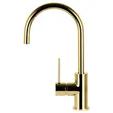 Смеситель для кухни Corsan LUGO GOLD золото з подвижным носиком (CMB7522GL)