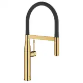 Змішувач для кухні Grohe Essence New висувний дворіжимний аератор, золото (30294GL0)
