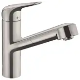 Кухонный смеситель 150, с вытяжным изливом, 1jet sBox Hansgrohe Focus M42 (цвет - сталь) 71829800