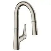 Смеситель для кухни 160, с вытяжным душем, 2jet, sBox Hansgrohe Talis M51 (цвет - сталь) 73850800
