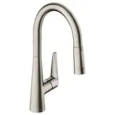 Смеситель для кухни 200, с вытяжным душем, 2jet, sBox Hansgrohe Talis M51 (цвет - сталь) 73851800