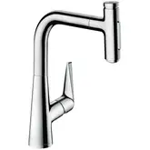 Змішувач кухонний Hansgrohe Talis 220 2jet з витяжним зливом Sbox, хром (73868000)