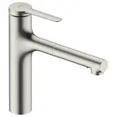 Кухонный смеситель, с вытяжным душем, 2 вида струи Hansgrohe Zesis M33 (цвет - сталь) 74801800