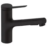 Hansgrohe Zesis M33 Змішувач для кухні, чорний матовий (74803670)
