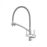 KOER KB-72003-01 Змішувач кухонний 2в1, хром/графіт (KR3375)