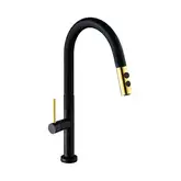 Смеситель для кухни MEXEN AVA BLACK GOLD (MEX-672800-75)