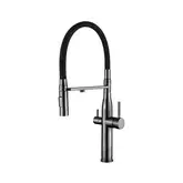 Кухонний змішувач на дві води Mixxus VTM-021 graphite Refl.Black (нерж. сталь) (MI6088)