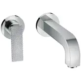 Змішувач для умивальника Axor Citterio 220 Lever rhombic cut зі стіни, Chrome (39181000)