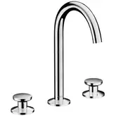 Змішувач для умивальника AXOR ONE Select 170 на 3 отвори з донним клапаном Push-Open, хром (48070000)