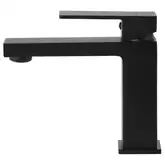Смеситель для раковины (умывальника) Corsan ANGO BLACK MATT черный низкий (CMB3016BL)
