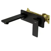 Смеситель для раковины (умывальника) скрытого монтажа Corsan TRINO BLACK MATT (CMB7115BL)