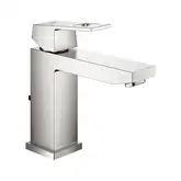 Змішувач для умивальника Grohe Eurocube M-Size, з донним клапаном, сталь (23445DC0)