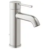 Змішувач для умивальника GROHE Essence, латунь з донним клапаном DN 15 розмір S, сталь (24171DC1)