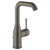 Змішувач для умивальника Grohe Essence New L-Size з донним клапаном, brushed hard graphite (24174AL1)