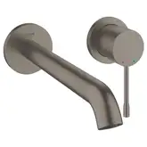Змішувач для умивальника Grohe Essence New L-Size, зі стіни, на 2 отвори зовнішня частина, brushed hard graphite (29193AL1)