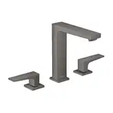 Змішувач для умивальника на 3 отвори Hansgrohe Metropol 160 із зливним клапаном Push-Open, чорний хром (32515340)