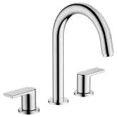 Змішувач для умивальника Hansgrohe Vernis Shape на 3 отвори з донним клапаном pop-up, Chrome (71563000)