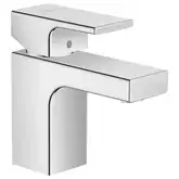 Смеситель для раковины 70 Hansgrohe Vernis Shape (цвет - хром), с донным клапаном из металла (71566000)