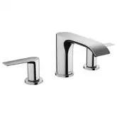 Змішувач для умивальника Hansgrohe Vivenis 90 на 3 отвори з донним клапаном, хром (75033000)