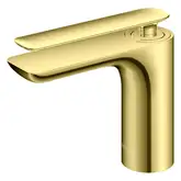 Смеситель для раковины (умывальника) KOHLMAN EXPERIENCE GOLD низкий (QB100EGD)