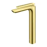 Змішувач для раковини (умивальника) KOHLMAN EXPERIENCE BRUSHED GOLD високий (QB170E-GDB)