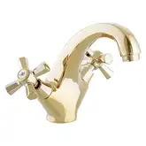 Mixxus Premium Retro Gold-161 Змішувач для умивальника, золото (MI5848)