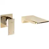 Смеситель для раковины (умывальника) REA MASON GOLD  + BOX скрытого монтажа (REA-B5150)