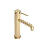 Смеситель для раковины (умывальника) REA FOSS BRUSHED GOLD золотой матовый низкий (REA-B5316)