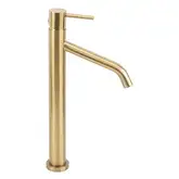 Смеситель для раковины (умывальника) REA LEVEL BRUSHED GOLD матовое золото высокий (REA-B6217)