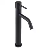 Смеситель для раковины (умывальника) YOKA MOLI 36 BLACK черный высокий (BU.MOLI-36-BLK)