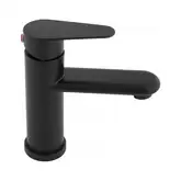 Смеситель для раковины (умывальника) Yoka SENA 24 BLACK черный низкий (BU.SENA-24-BLK)