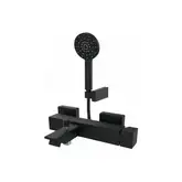 Змішувач для ванни GRB Kala Black з душовим гарнітуром, чорний матовий (60225601)