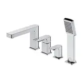 змішувач для ванни Omnires Baretti на 4 отвори chrome (BA7832CR)