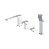 змішувач для ванни Omnires Parma chrome/white (PM7432CRB)