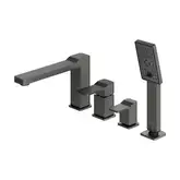 змішувач для ванни Omnires Slide на 4 отвори graphite (SL7732GR)