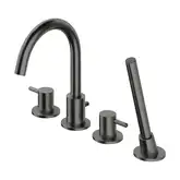 змішувач для ванни Omnires Y на 4 отвори graphite (Y1232GR)