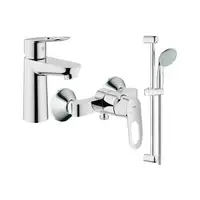 Набор смесителей для душа 3-в-1 Grohe Bau Loop S (цвет - хром) (123220)