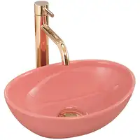 Умывальник (раковина) REA SOFIA MINI PINK накладной розовый (REA-U6335)