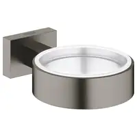 Тримач для склянки та мильниці Grohe ESSENTIALS CUBE, матовий графіт (40508AL1)