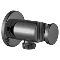 Держатель для ручного душа Paffoni Light/Birillo (цвет - Nichel nero spazzolato / Матовый чёрный никель) (ZSUP031NKNSP)