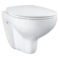 Унитаз подвесной Grohe Bau Ceramic, безоободковый с сиденьем Soft Close (39351000)