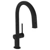 Смеситель для кухни Hansgrohe Aqittura M91 FilterSystem 210, 1jet (цвет - чёрный матовый) 76801670