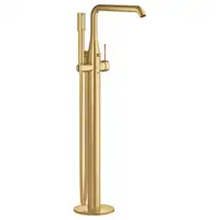 Смеситель для ванны напольный Grohe Essence (цвет - холодный рассвет, матовый), с душевым гарнитуром (23491GN1)
